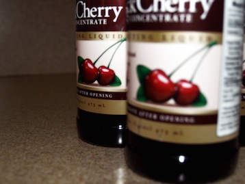 Cherry concentrate antinflammatory remedy